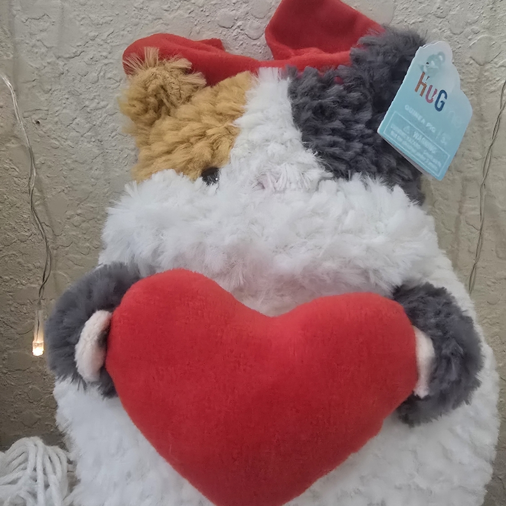 Hug Plush Toy with Red Heart